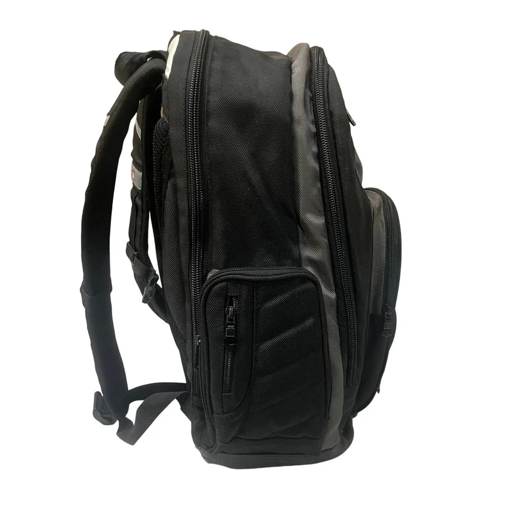 Ful Laptop Backpack Black Charcoal Grey Ballistic Nylon Multi Pocket Tech Bag